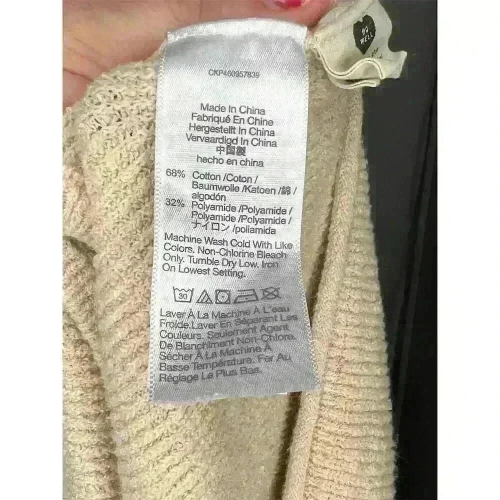 J.Crew Women's M Beige Sleeveless Knit Crop Top Ribbed Casual Spring - Picture 8 of 10